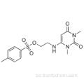 2,4 (IH, 3H) -pyrimidindion, 1,3-dimetyl-6 - [[2 - [[(4-metylfenyl) sulfonyl] oxi] etyl] amino] - CAS 130634-04-7